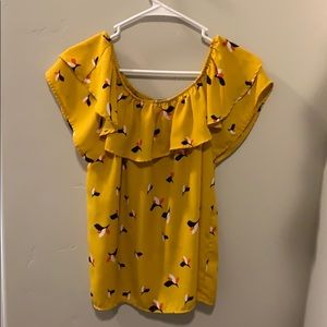 Off the shoulder shirt